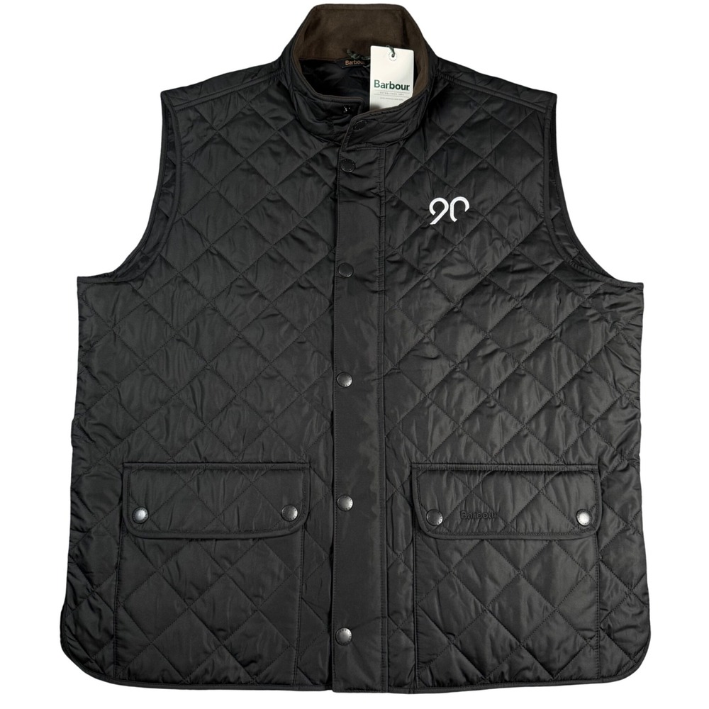 Barbour Lowerdale Gilet Vest Mens XXL Black Quilted Outdoor Sleeveless Jacket